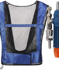 Industrial Cooling Vest Powered By Filtered Compressed Air For Welders And Construction Crews Kick Heat To The Curb And Stay Fresh On Site Without Batteries Or Power Cords Heavy Duty Fabric Keeps You Chill On Hot Work Zones, featuring a mesh design and attached air control. 