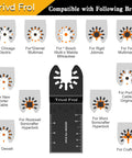 Tough As Nails Heavy Duty Titanium Coated Multitool Blades 50 Pack Universal Oscillating Saw Replacement Kit For Wood Metal Plastic Drywall Demolition Fast Cutting compatibility chart with tool brands.