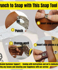 Heavy Duty Snap Fasteners Kit For Boat Covers And Outdoor Fabric, 60 Metal Marine Snaps With Pliers, 15mm Press Studs