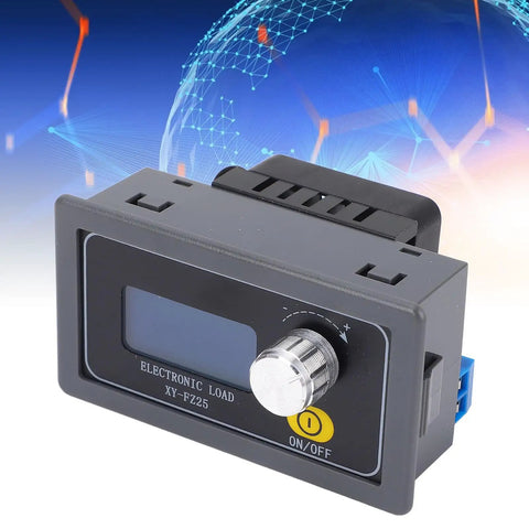 Discharge Capacity Tester For Lithium Ion Batteries, 25W Adjustable Load Module, 5 To 30V Constant Current, Real Time Voltage Current And Power Readouts With Ah And Discharge Time Logging, Ideal For RC LiPo And Power Bank Analysis, black electronic load module