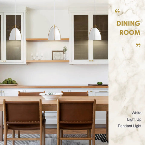 Two Pack Modern Dome Pendant Lights, 1 Light Each, White Dome With Gold Trim, Perfect Kitchen Island Fixture For Dining Room Hallway Bar Or Sink Area, Clean Minimalist Look That Elevates Any Space