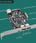 High Speed Firewire 400 PCIe Expansion Card With Four 1394A Ports, 3x 6Pin And 1x 4Pin, Includes Cables And Low Profile Bracket, Works With Windows And Mac OS, TI TSB43AB23 Chipset For Smooth Video Transfer., PCIe x1 FireWire card with 6-pin and 4-pin 1394A ports