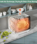 No Sweat Compact Countertop Dishwasher For Apartments Dorms And Rv With Five Place Setting Capacity, showing efficient drying and air exchange.