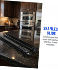 Bottom Mount Drawer Slides 2 Pack Full Extension Silent Rails For Dressers Cabinets And Kitchen Replacement Drawer Runners Heavy Duty Built To Glide Smoothly And Quietly on countertop