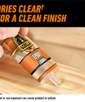 Two Part Clear Epoxy Kit 0.85 Oz Syringe Pack Of 2, 5 Minute Set Time, Tough As Nails Bond For Home And Auto Repairs, Gap Filling And Repositioning, Dries Crystal Clear, Waterproof And Heat Resistant Resin For Wood, Metal, Plastic, Glass, clear epoxy syringe on wood