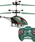 Boba Fett RC Helicopter For Kids 8+ Easy Fly Remote Control Toy With LED Lights Durable Polymer Body Coaxial And Rear Rotors Galactic Edition