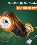 Two Pack 12V RS550 Beefed Up Torque Gearbox Motors For Kids Ride On Cars SUVs UTVs ATVs 40000 RPM Electric Motors