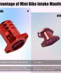 Intake Manifold Inlet Pipe Adapter Kit For Predator 301cc 420cc 459cc Engines And GX340 GX390 GX270 Carburetors VM34 Compatible shown next to a smaller alternative