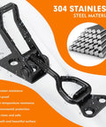 Six Pack Adjustable Toggle Latch Clamps Beefy Heavy Duty 330 Lb Capacity with rust-proof 304 stainless steel material