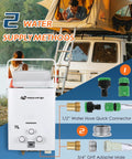 Portable Propane Gas Water Heater 7L Tankless Instant Hot Water Heater On The Go With Digital Display for RV use