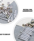 Cam Lock Fittings And Furniture Connectors Set Iron Aluminum Alloy 24 Piece