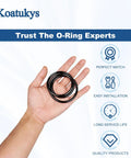 GMX600F O Ring Replacement For Hayward Pro Series Sand Filters S140T S144T S164T S166T S180T S210T S220T S244T Two Pack Durable Sealing O Rings For Leak Free Performance And Easy Pool Filter Maintenance, black O-rings in hand