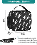 Retro Lightning Bolt Pattern Insulated Lunch Bag For Work School Travel On The Go Carrier With Thermal Insulation And Easy Clean Interior Durable Polyester Keeps Meals Fresh All Day, 11.2 x 3.5 x 9.8 in