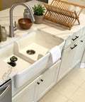 Modern kitchen sink with Matte Black Cabinet Knobs 8 Pack Round Farmhouse Drawer Handles And Dresser Pulls Solid Zinc Cabinet Hardware