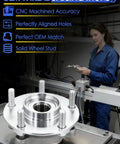 Rear Wheel Bearing Hub Assembly Replacement For Toyota Corolla 2003-2008 Matrix 2003-2008 displayed in a manufacturing setting with focus on specifications.