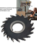 Beefy HSS Disk Shaped Milling Cutter Disc Set with 32mm Bore for Quick Gear Cutting in Metalworking and Machining shown with machinery