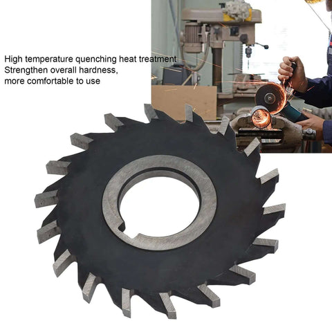 Beefy HSS Disk Shaped Milling Cutter Disc Set with 32mm Bore for Quick Gear Cutting in Metalworking and Machining shown with machinery