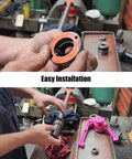 Hydraulic Cylinder Seal Kit For Front End Loaders Built Tough Pro Grade Replacement Fits Two And A Half Inch Cylinders And One And A Half Inch Rod For Loader Models 235 245 310 315 345 385 542 And 220 With Two And A Quarter Inch Bore installed on hydraulic rod