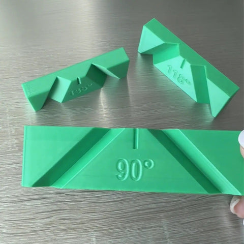 Sharpen Drill Bits Like a Pro With This Manual Jig for Bench Grinders Featuring 3 Angle Guides at 90 118 and 135 Degrees No Power Required Easy to Use, showing three green angle guides.