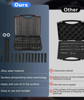 18 Piece Inline Dowel Pin Puller Master Set With SAE And Metric Collets Alloy Steel Construction in open case comparison