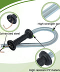 Two Pack Electric Fence Gate Kit With Spring Handles And Screw In Ring Insulators 16Ft Retractable Tension Spring