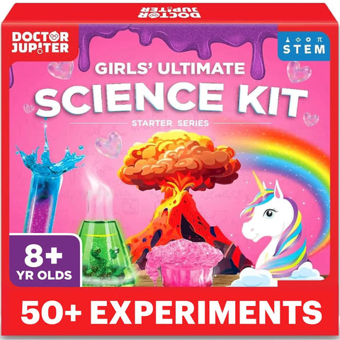 Girls Science Kit Chemistry Set For Kids Ages 8 To 14 Ultimate STEM Toy With 50 Plus Experiments Learning Projects