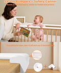 Thick As Nails L Shaped Baby Corner And Edge Guards 6.56 Feet Long Self Adhesive Pea Foam Bumper Strips For Childproofing sharp furniture edges in a nursery.