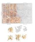 Slick Setup Pro Grade Killer Spade Connector Kit With 1000 Gold Plated Copper Male Female Wire Crimp Terminals In 2 8Mm 4 8Mm And 6 3Mm, organized in a plastic box.