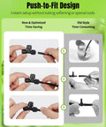 Push To Connect Quarter Inch Drip Irrigation Tee Fittings installation comparison, showcasing time-saving push-to-fit design