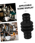 Steam Wand Insulation Sleeve And Rubber Cover For Coffee Makers, shown with espresso machine and coffee cup, heat guard