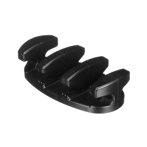 Zig Zag Nylon Cleats Black 3.5 Inch Length For Rope Up To Three Eighths Inch Pre Drilled For Two Fasteners Pair