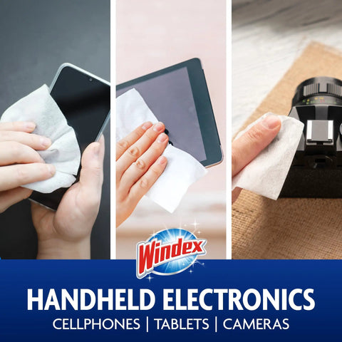 Electronic Cleaning Wipes for Screens and Gadgets, Pre-Moistened, used on phone, tablet, and camera, 25 Count, Safe for TVs, Phones, Tablets, and Laptops, Delivers Streak-Free Shine and Anti-Static Protection.
