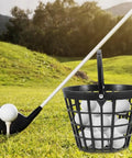 Golf Ball Basket With Handle Holds Up To 25 Balls Plastic Ball Container Black For Outdoor Practice And Easy Golf Training At Home Or On The Range With Portable Design