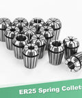 ER25 Spring Collet Chuck 8mm Clamping Diameter for CNC Milling Engraving Drilling Lathe Tools Built From 40Cr Steel Durable Silver Finish
