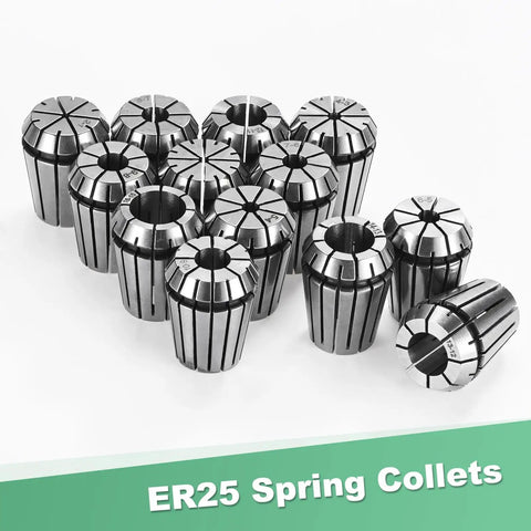 ER25 Spring Collet Chuck 8mm Clamping Diameter for CNC Milling Engraving Drilling Lathe Tools Built From 40Cr Steel Durable Silver Finish