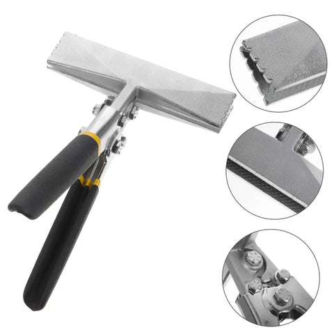 6 Inch Metal Bending Pliers For Sheet Metal With Flat Bar Bender Manual Seaming Tool Non Slip Double Layer Pitted Handle