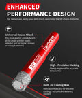 Pro Grade Dry Diamond Drill Bits Set For Porcelain Tile Ceramic Glass Marble And Granite 12-Piece Hole Saw Kit with features.