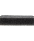 Foam Air Filter Replacement For Lawn Boy Walk Behind Mowers With Kawasaki F Series Engines 107 Dash 4621 609493 Keeps It Simple Easy Swap For OEM Parts Two And A Half Inch Wide Four And Three Eighths Inch Long One And One Eighth Inch High Black on white background, showing black foam texture.