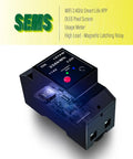 OLED screen display on WiFi Energy Monitor Watt Meter With Breaker Switch And Phone App Remote Control.