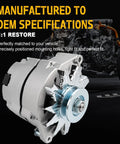 Beast Mode One Wire Alternator For General Motors Platforms Fits Buick And Chevy Models with OEM specifications and precise fit.