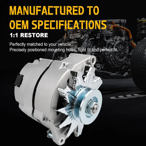 Beast Mode One Wire Alternator For General Motors Platforms Fits Buick And Chevy Models with OEM specifications and precise fit.