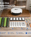 All In One Replacement Parts Kit For Popular Robotic Vacuum Cleaners Including I Series And J Series With 2 Rubber Rollers 8 Filters