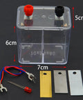 Hands-On Galvanic Cell Experiment Kit For Chemistry Learning with container and electrochemical parts displayed