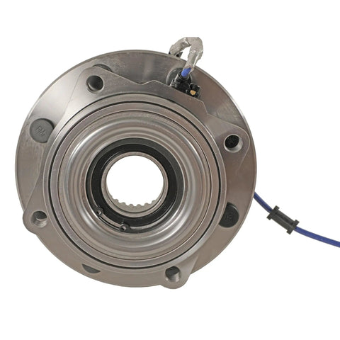 Heavy Duty Front Wheel Bearing And Hub Assembly For 2017 To 2019 Ford F 250 And F 350 Super Duty 4wd, close-up view.