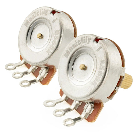 Killer Brass Short Split Shaft Guitar Pots Set With Smooth Audio Linear Taper For Your Strat Tele Precision Jazz Bass Mustang