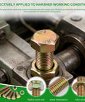 1020Pcs Metric Hex Bolt And Nylon Locknut Assortment Kit Packed With Grade 8.8 Alloy Steel And Zinc Galvanized Washers for mechanical applications.