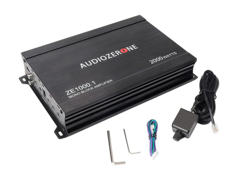 Beast 2000W Monoblock Class D Car Amplifier With One Ohm Stable MOSFET Power and accessories kit