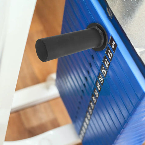 Weight Stack Extender Pin For Exercise Machines With Spring Collar And Locking Clip Durable Steel Gym Accessory Close-up