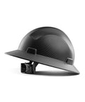 Full Brim FRP Safety Hard Hat With 4 Point Adjustable Ratchet Suspension, OSHA Compliant Type I Class C, Premium Grey Dots Design