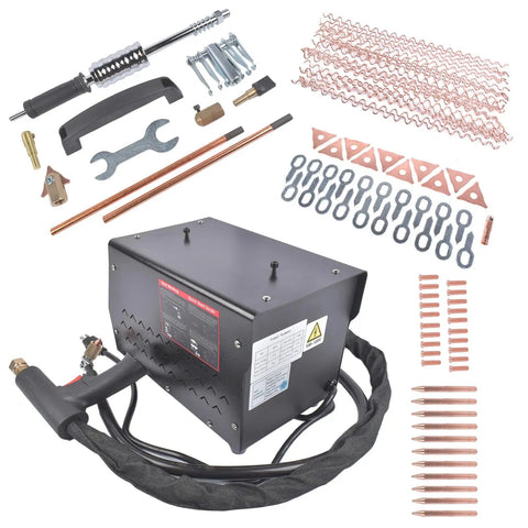 Spot Weld Dent Puller Kit 3500W 110V Car Body Dent Repair With Seven Welding Modes Auto And Manual Switch displayed